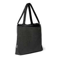 thumbnail: Studio Noos reversible luiertas Teddy Lacquer Mom Bag zwart/donkergrijs