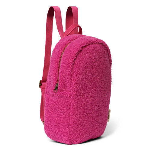 Studio Noos rugzak Teddy Mini backpack fuchsia Roze Effen