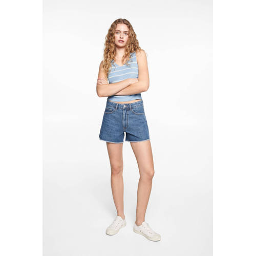 Mango Kids denim short Korte broek Blauw Effen 172(L)