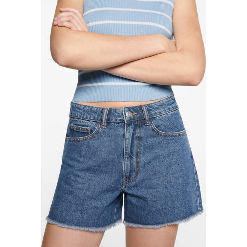 Mango Kids denim short Korte broek Blauw Effen 172(L)