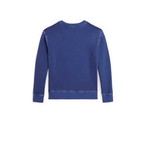 Polo Ralph Lauren sweater met logo blauw Jongens Katoen Ronde hals Logo 164 176