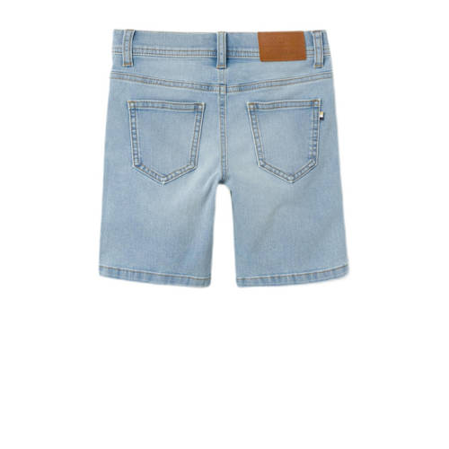 name it KIDS slim fit denim short NKMSILAS light blue denim Korte broek Blauw Jongens Stretchdenim 128