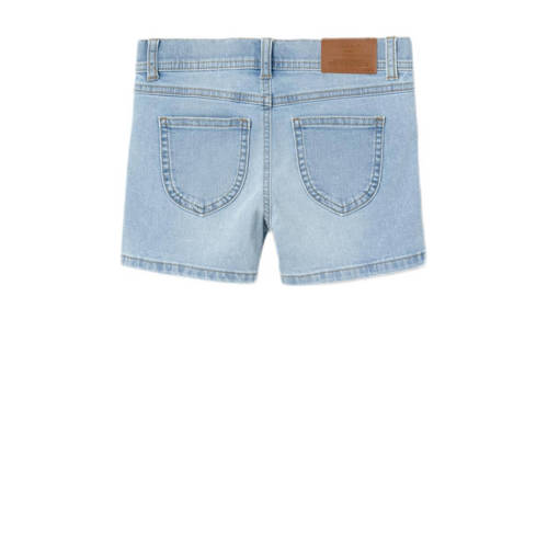 name it KIDS slim fit denim short NKFSALLI light blue denim Korte broek Blauw Meisjes Stretchdenim 140