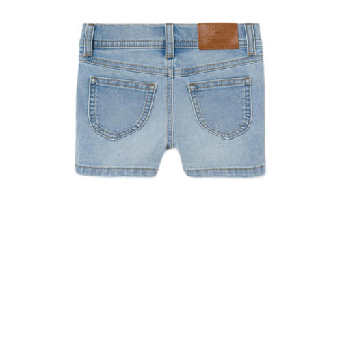 name it MINI slim fit denim short NKFSALLI light blue denim Korte broek Blauw Meisjes Stretchdenim 80