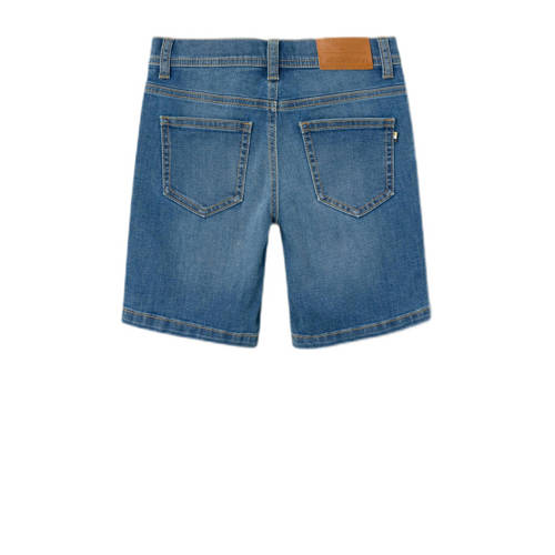 name it KIDS slim fit denim short NKMSILAS medium blue denim Korte broek Blauw Jongens Stretchdenim 152