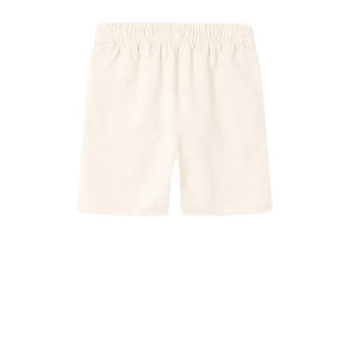 name it KIDS loose fit sweatshort NKMHUMMI met printopdruk ecru Korte broek 134