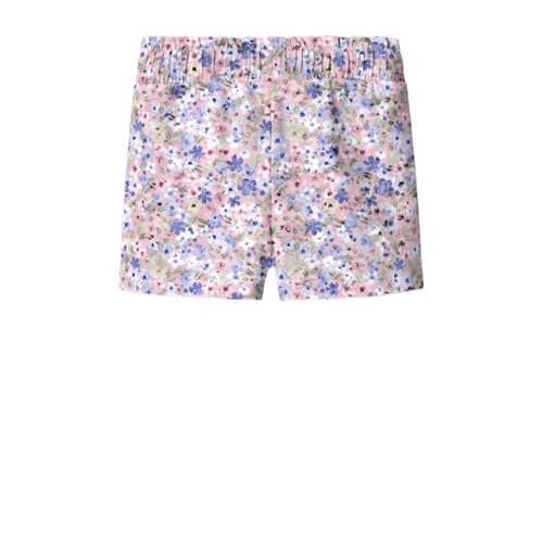 name it MINI gebloemde casual short NMFHISSE roze multicolor Korte broek Meisjes Katoen 92