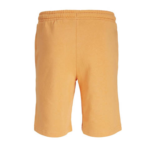 jack & jones JUNIOR sweatshort JPSTKAPPER met logo lichtoranje Korte broek 164