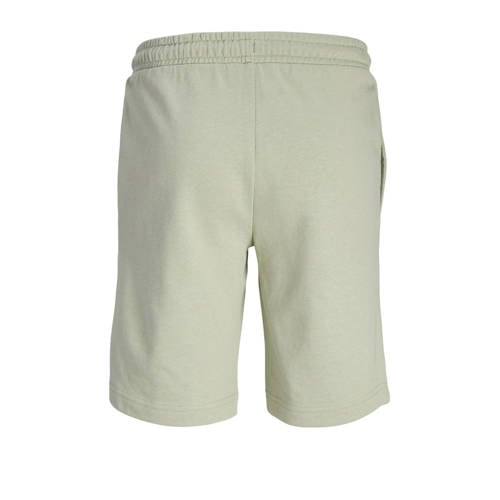 jack & jones JUNIOR sweatshort JPSTKAPPER met logo saliegroen Korte broek 140