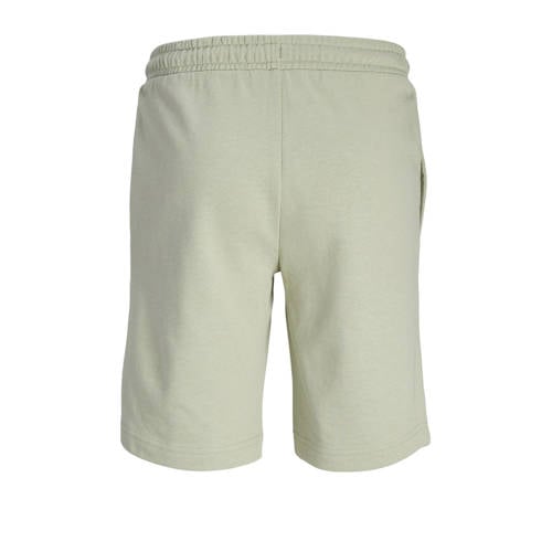 Jack & jones JUNIOR sweatshort JPSTKAPPER met logo saliegroen Korte broek 140