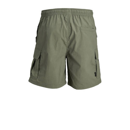 Jack & jones JUNIOR zwemshort JPSTFIJI olijfgroen Jongens Nylon Effen 140