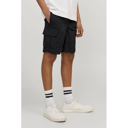 jack & jones JUNIOR zwemshort JPSTFIJI zwart Jongens Nylon Effen 176