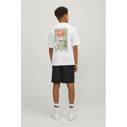 jack & jones JUNIOR zwemshort JPSTFIJI zwart Jongens Nylon Effen 176