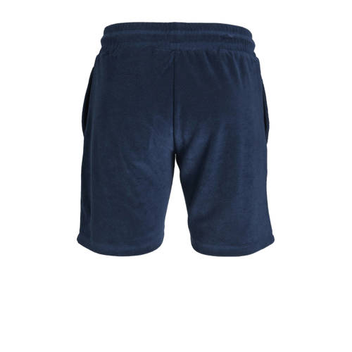 jack & jones JUNIOR badstof casual short JPSTJAYDEN JJJAMES donkerblauw Korte broek 140