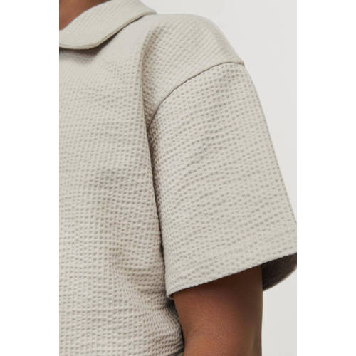 jack & jones JUNIOR polo JCOFRED beige Jongens Stretchkatoen Polokraag 128
