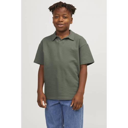 jack & jones JUNIOR polo JCOFRED agave groen Jongens Stretchkatoen Polokraag 128