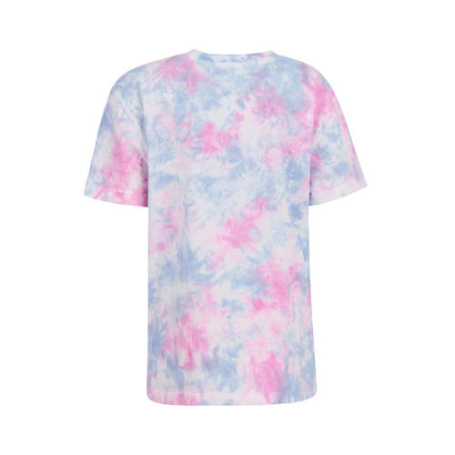 Shoeby tie-dye T-shirt lila roze blauw Paars Meisjes Katoen Ronde hals 170 176