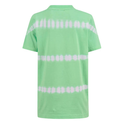 Shoeby tie-dye T-shirt appeltjesgroen wit Jongens Katoen Ronde hals Tie-dye 146 152