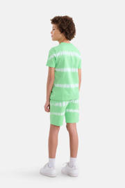 thumbnail: Shoeby tie-dye T-shirt appeltjesgroen/wit