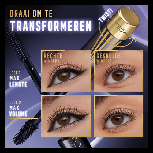 Max Factor Masterpiece 2In1 Lash Wow mascara Midnight Black