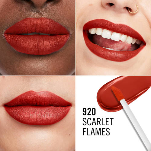 Rimmel London Lasting Mega Matte Liquid Lip lipgloss 920 Scarlet Flames