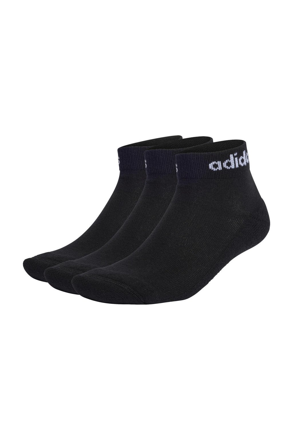 adidas Performance Senior sportsokken - set van 3 zwart