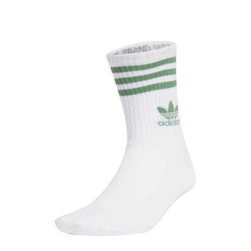 Adidas Originals sokken set van 3 wit groen Jongens Meisjes Katoen Logo 34-36