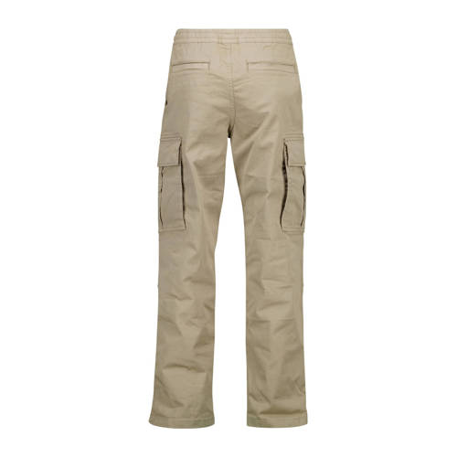 America Today cargobroek zand Beige Jongens Stretchkatoen Effen 122 128