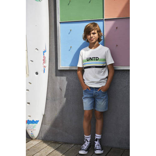 Only KIDS BOY denim short KOBDEDGE light blue denim Korte broek Blauw Jongens Stretchdenim 164