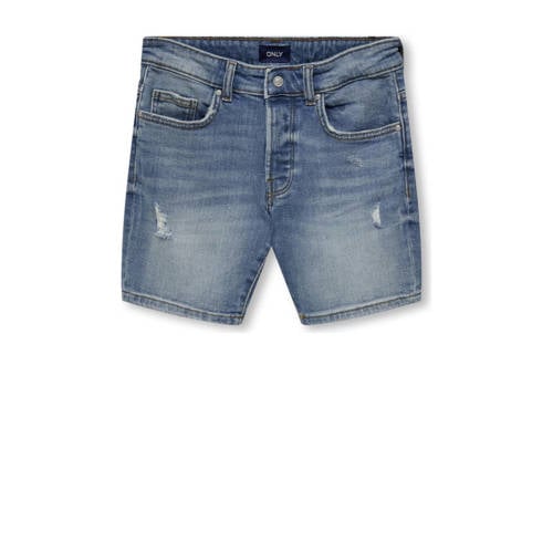 KIDS ONLY BOY denim short KOBDEDGE light blue denim Korte broek Blauw Jongens Stretchdenim