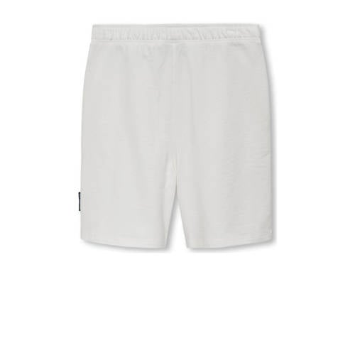 Only KIDS BOY sweatshort KOBFELIX met tekst wit Korte broek Tekst 158