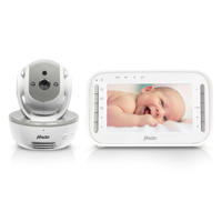 thumbnail: Alecto BW600 DVM200MGS babyfoon met camera en 4.3" kleurenscherm, wit/grijs