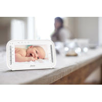 thumbnail: Alecto BW600 DVM200MGS babyfoon met camera en 4.3" kleurenscherm, wit/grijs