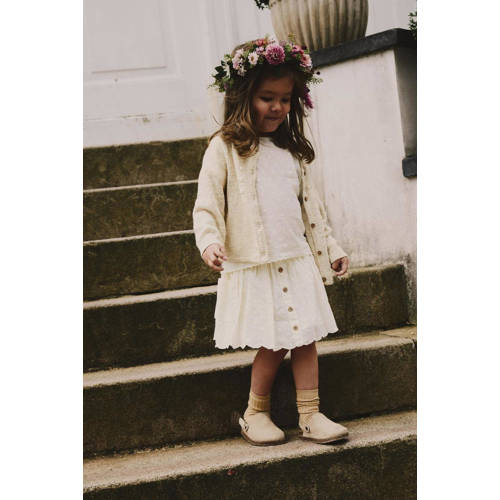 LIL' ATELIER MINI rok NMFHIRSA offwhite Meisjes Katoen Effen 122