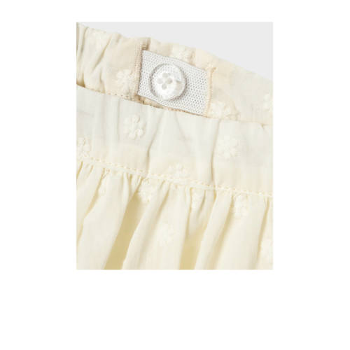 LIL' ATELIER MINI rok NMFHIRSA offwhite Meisjes Katoen Effen 122