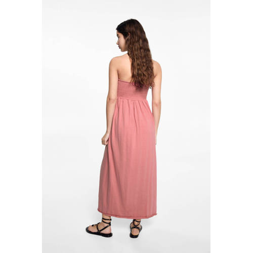 Mango Kids off shoulder maxi jurk middenrood Effen 172(L)