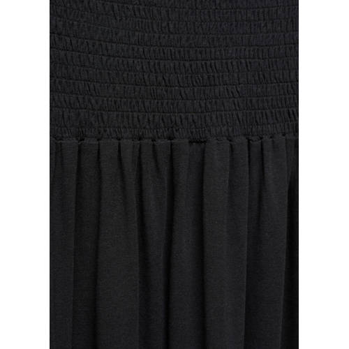 Mango Kids off shoulder maxi jurk zwart Effen 158(XS)