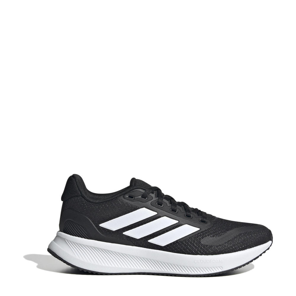 Zwart en witte jongens en meisjes adidas Sportswear Runfalcon 5 sportschoenen van mesh-pu/voering: mesh/voetbed: eva met veters