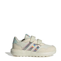 thumbnail: Zilver en roze jongens en meisjes adidas Originals Run 60s sneakers offwhite van mesh-pu/voering: mesh/voetbed: eva met klittenband