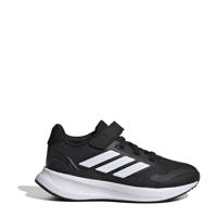 thumbnail: Zwart en witte jongens en meisjes adidas Sportswear Runfalcon 5 sneakers van leer/voering: mesh/voetbed: eva met elastische veter- met klittenbandsluiting