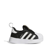 thumbnail: Zwart en witte jongens en meisjes adidas Originals Superstar instap sneakers van imitatieleer/voering: mesh/voetbed: eva met elastische inzet en logo