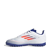 thumbnail: adidas Performance F50 Club  junior voetbalschoenen wit/rood/kobaltblauw