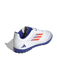 thumbnail: adidas Performance F50 Club  junior voetbalschoenen wit/rood/kobaltblauw