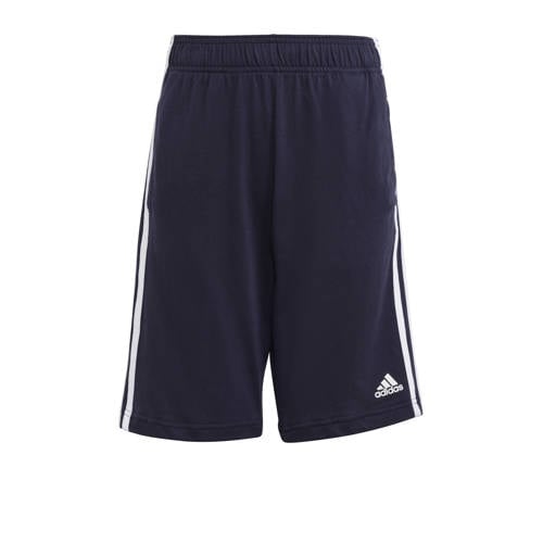 adidas Sportswear sweatshort donkerblauw/wit Korte broek Jongens/Meisjes Katoen - 128