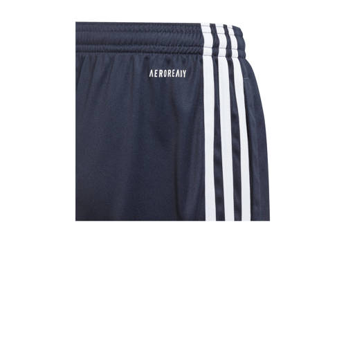 Adidas Sportswear regular fit casual short met logo donkerblauw wit Korte broek Jongens Polyester 164