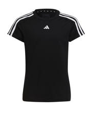thumbnail: Zwarte jongens en meisjes adidas Sportswear sportshirt van polyester 