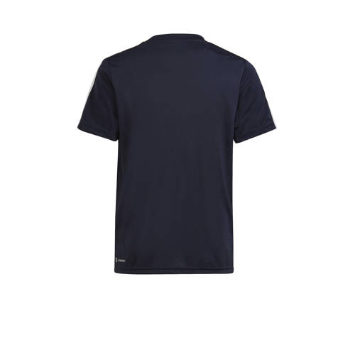 Adidas Sportswear sportshirt donkerblauw wit Sport t-shirt Jongens Polyester Ronde hals 176