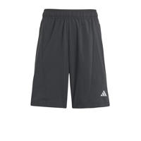 thumbnail: Zwarte jongens en meisjes adidas Sportswear unior sportshort van polyester met regular fit, regular waist en effen