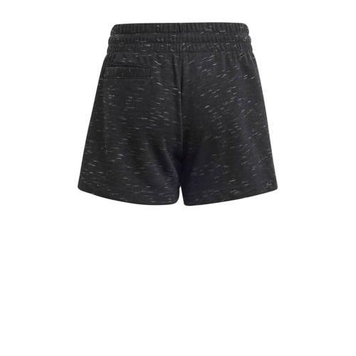 Adidas Sportswear regular fit sweatshort zwart melange wit Korte broek 152