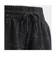 thumbnail: adidas Sportswear regular fit sweatshort zwart melange/wit